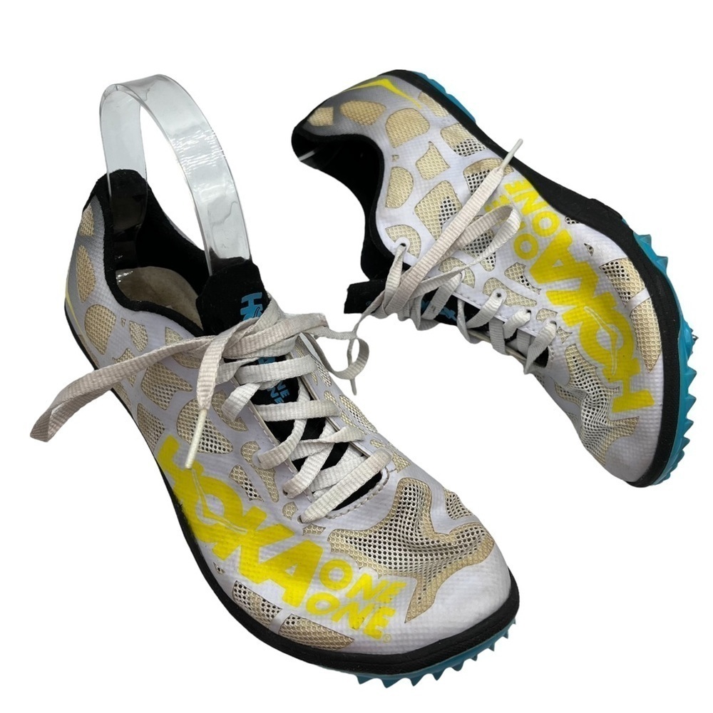 Hoka One One Rocket LD Track Spikes Women's 8 White Racing Distance Shoes - Picture 2 of 13